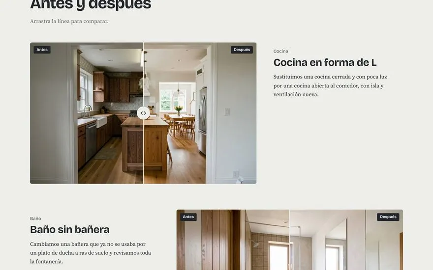 Demo de Cota Cero, web de reformas