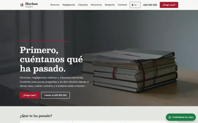 Portada de la demo Hechos